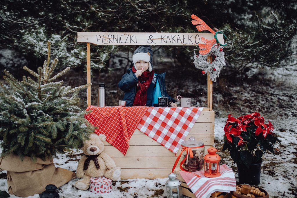 Sesja świąteczna plenerowa 2018 Guzik fotografuje